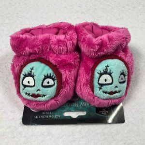 Booties Disney Nightmare Before Christmas Infant Baby Slippers Plush PINK SALLY